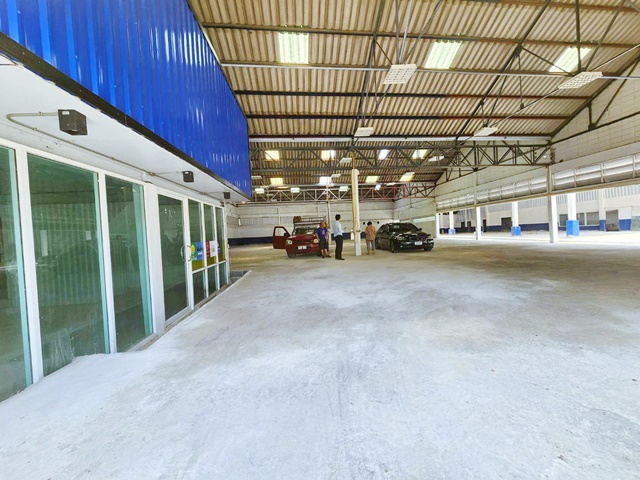 MRTศรีอุดม895ม.ถูกที่สุดในโลก ให้เช่าโรงงาน โกดัง 2ชั้น 1,206 ต