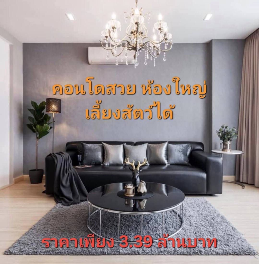 ขายถูก คอนโดเลี้ยงสัตว์ได้ ใจกลางลาดพร้าว 101