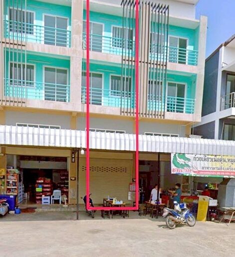 สวนหลวง กระทุ่มแบน พุทธสาคร อาคารพาณิชย์ 3 ชั้นครึ่ง 17ตร.วา.