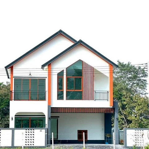 โซนสันทราย ขาย 2.69 ล้าน บ้านสร้างใหม่ สไตล์โมเดิร์นมินิมอล วิวทุ