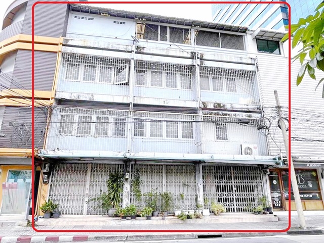 อาคาร 3คูหา 4 สุขุมวิท38-48 ทองหล่อ BTSเอกมัย 349ม. 7-Eleven130ม