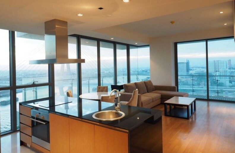 Condo For Rent 2 Bedrooms at The Pano Rama 3 River View