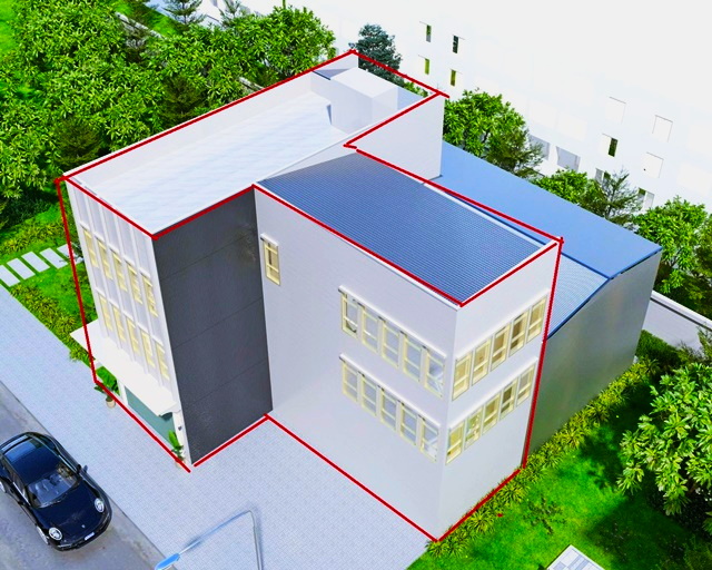 อาคาร 3ชั้น รีโนเวทใหม่ตรงแบบ Art Gallery 4คูหา ทรงวาด สะพานพุทธ