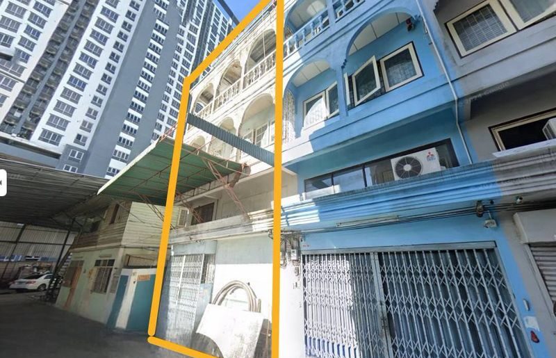 อาคารพาณิชย์ กว้าง 7×12 เมตร 3 ชั้นครึ่ง ใกล้ MRT