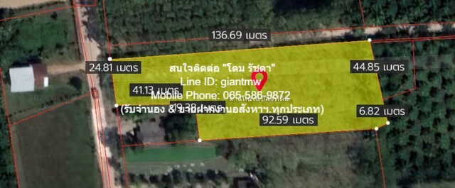 //ถูกสุด//ขายที่ดินสวนเกษตร ต.ชัยบุรี อ.เมืองพัทลุง 7-1-88 ไร่