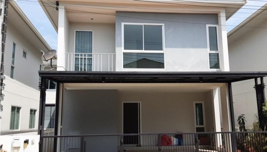 ขายบ้านแฝดมือสอง อำเภอไทรน้อย จังหวัดนนทบุรี โครงการ ธงสิริ 3