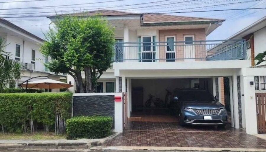 BS998 ขายบ้านเดี่ยว 2 ชั้น หมู่บ้านบุญโต 99 –ทำเลดี ใกล้ทางด่วนศร