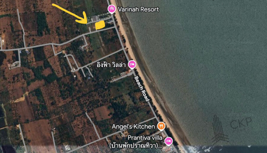 ที่ดินเปล่า ติดหาดสามร้อยยอด เพียง 30 เมตร ใกล้ที่ท่องเที่ยวและตล