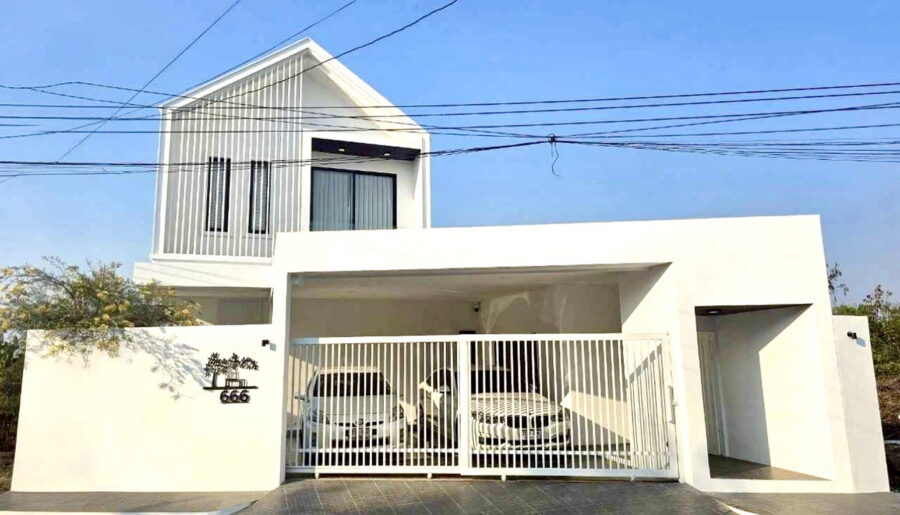 บ้านเดี่ยวให้เช่าใกล้สนามบินสุวรรณภูมิ 4 ห้องนอน