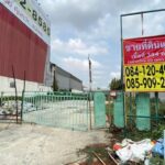 ขายที่ดินสวยถมแล้ว 384 ตร.วา ติดถนนบางนา-ตราด กม.8 ตรงข้ามเมกะบา