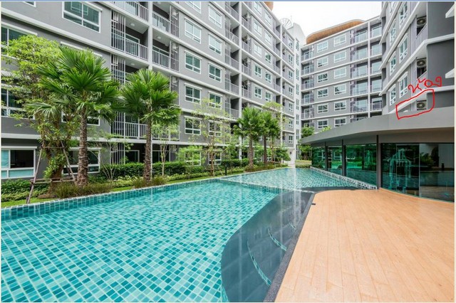 ขายลดเหลือ1.35ล.ห้อง1Bed30ม.ชั้น2 คอนโดเดอะทรัสต์ อมตะ-ชลบุรี