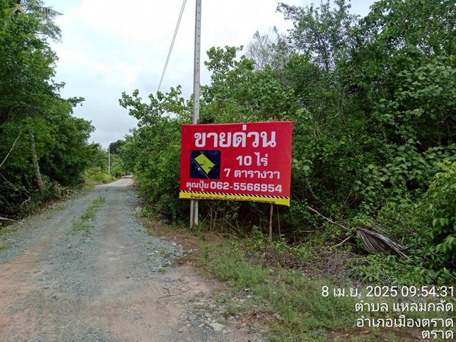 ขายที่ตราด ที่เปล่าแหลมกลัด..ที่ใกล้ทะเลติดคลองสนห่างจากทะเล100เม