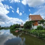 ขาย บ้านเดี่ยว บ้านสวน เรือนไทย ริมน้ำ 1-0-42 ไร่ สามพราน นครปฐม