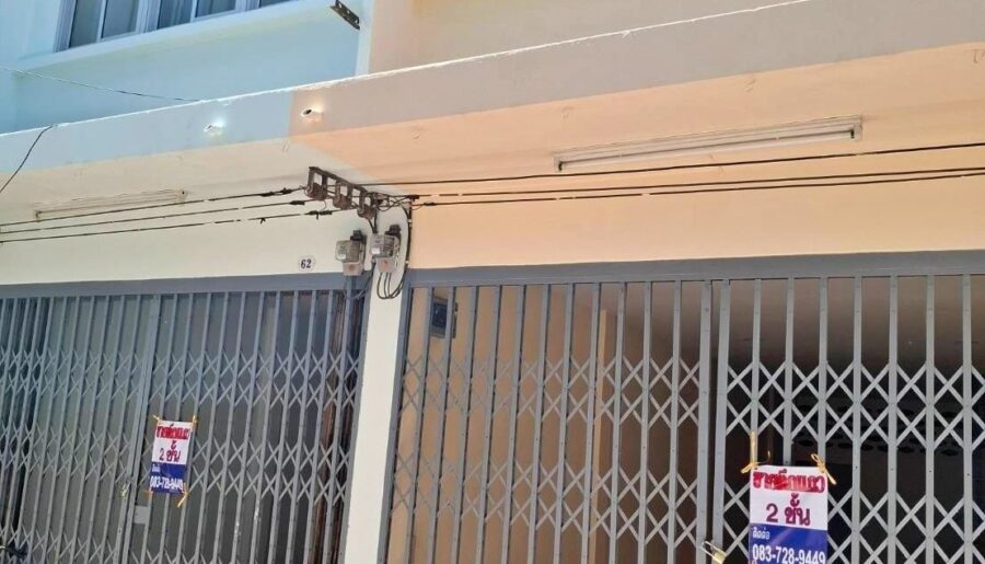 ขายห้องแถว ถนนตากสินซอย 22 ใกล้สถานีรถไฟฟ้าสำเหร่