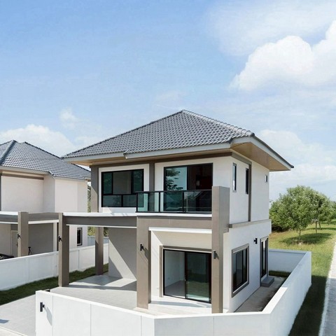 บ้านเดี่ยว 2 ชั้น สไตล์โมเดิรน์ ทำเลดี เป็นส่วนตัว โซนป่าแดด