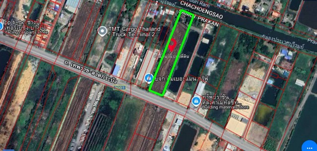 ขายที่ดินติดถนนเทพราช-ลาดกระบัง อำเภอบางบ่อ จังหวัดสมุทรปราการ