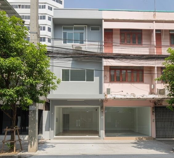 ถูกที่สุดในย่านลาดพร้าว 5นอน แอร์ MRTภาวนา 350ม.ให้เช่าอาคาร3 ชั้