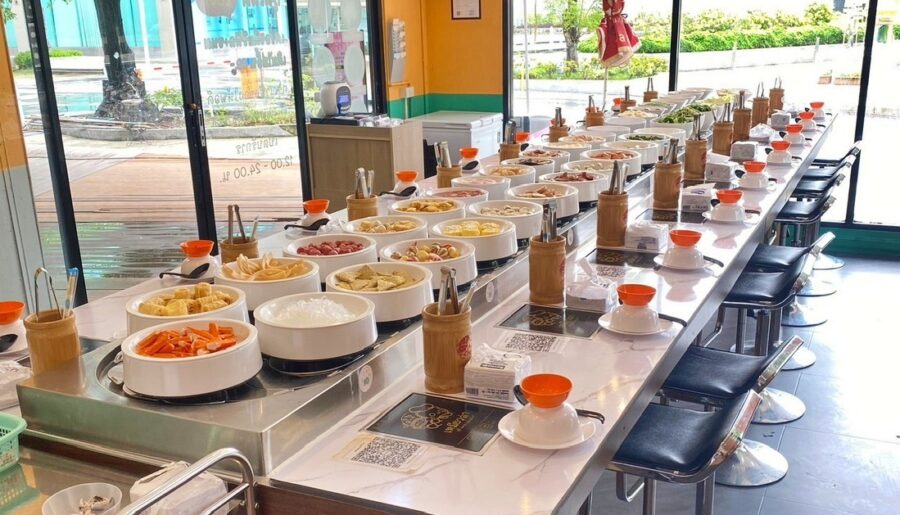 เซ้งร้านชาบูสายพาน รัชดา18 ให้อุปกรณ์ทุกอย่าง มีที่จอดรถเยอะ