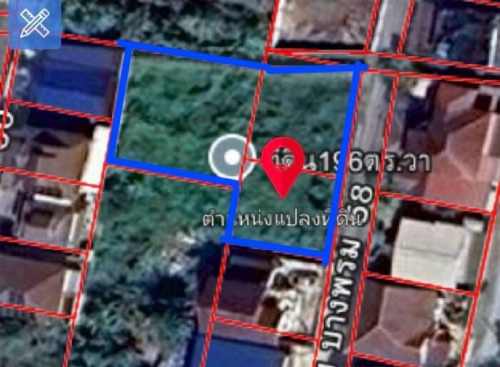 ghd000809 ขายที่ดินเปล่า ซอยบางพรม 58 ย่านราชพฤกษ์