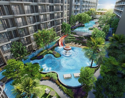 ขายดาวน์คอนโด So origin Pattaya ตึกA มีเฟอร์บิวท์อินครบชุด พร้อมอ