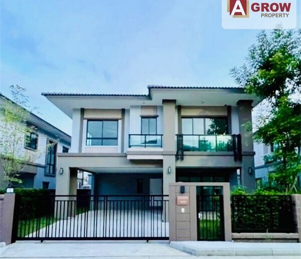 ให้เช่า หมู่บ้านภัสสร เพรสทีจ บางนา-สุวรรณภูมิ ตกแต่งครบ พร้อมเข้