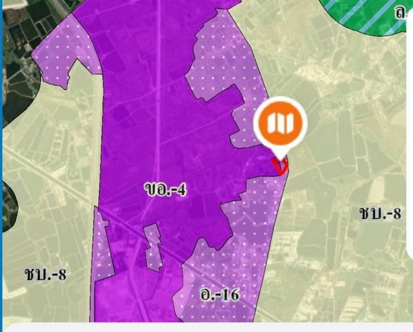 ขายที่ดินผังม่วงใกลินิคมอมตะชลบุรี เนื้อที่ 7-0-27 ไร่