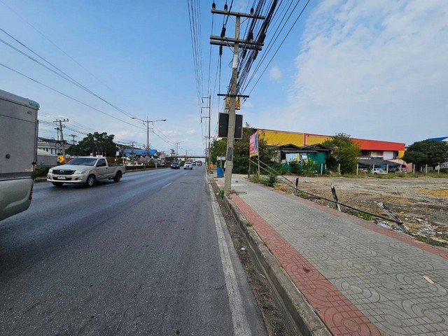 ขายที่ดินเปล่าถมแล้วติดถนนเศรษฐกิจ 1 ขายที่ตรงข้ามศรีงามกระทุ่มแบ