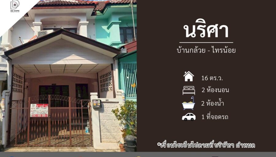 ขายหมู่บ้านนริศา บ้านกล้วยไทรน้อย