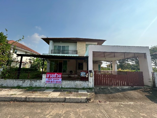 ขายบ้านเดี่ยว 2 ชั้น บรรยากาศร่มรื่นสบาย หมู่บ้านการ์เด้น ลากูน่า