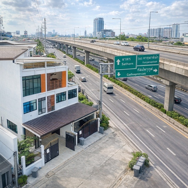 กัลปพฤกษ์ สาทร เช่าทาวน์โฮม 3 ชั้นหลังมุม 3 นอน ตลาดสำเพ็ง2