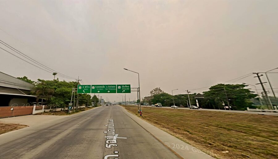 ที่ดินติดถนนวงแหวนรอบ 3 ใกล้แยกหนองจ๊อม พื้นที่ 5 ไร่ 69 ตร.วา