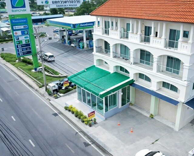 รพ.วิภาราม 2 กม. นิคมอมตะนคร 500 ม. ปั้มบางจาก อาคาร 4 ชั้น 3 นอน