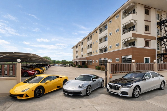 รร.ปลวกแดง 260ม. ให้เช่าอพาร์ทเมนท์ 66ห้อง รพ. ปลวกแดง 300ม. 1