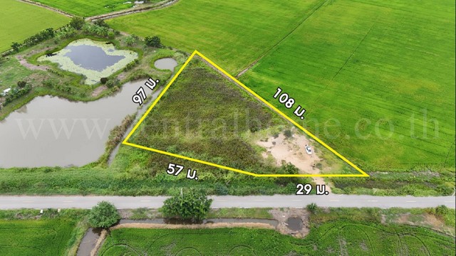 ลดราคา ที่ดินเปล่า 2-1-3.9 ไร่ ท่าระหัด เมืองสุพรรณบุรี ราคาถูก