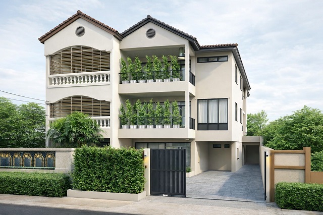 เมเจอร์ เอกมัย 1.5กม. BTSเอกมัย 1.2กม ทาวน์เฮ้าส์ใหม่ 3.5 ชั้น 4