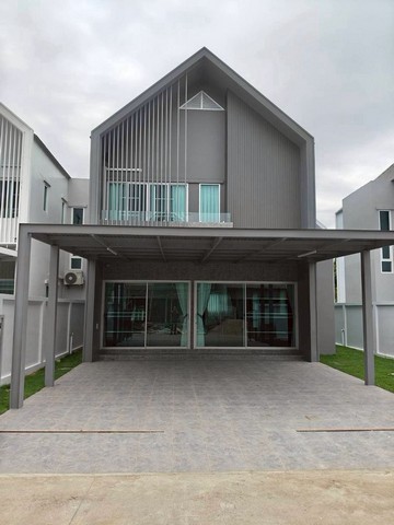 บ้านใหม่ 2 ชั้น สไตล์โมเดิร์นนอร์ดิก มินิมอล สันทราย