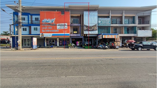 ขายตึกอาคารพาณิชย์ พันท้ายนรสิงห์ เมืองสมุทรสาคร ติดถนน 4 เลน