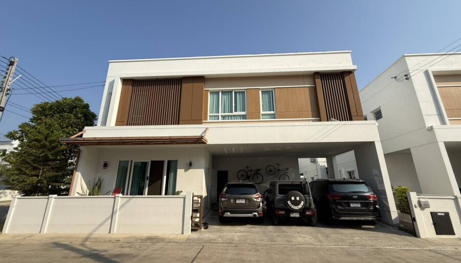 ขายบ้านเดี่ยว 2 ชั้น โครงการโมเดน พระราม2 ทำเลดี จังหวัดสมุทรสาคร