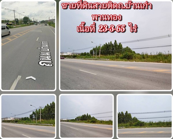 ขายที่ดินสวยราคาถูกชลบุรีบ้านเก่าพานทองอที่รวม 23-3-65 ไร่