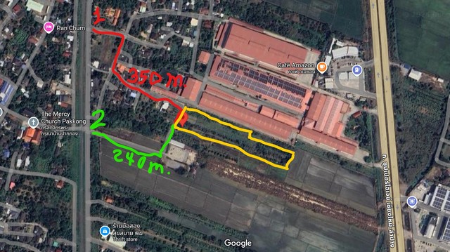 ขายที่ดินเริ่ม1-2-76ไร่ 4.2ล. ถนนรถไฟ รพ.สารภี อ.สารภี เชียงใหม่