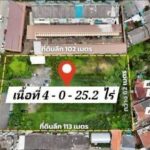 ขายที่ดินหน้ากว้าง 62 ม. ติดถนน 4 เลน ทำเลศักยภาพสูง บางกรวย–นครอ