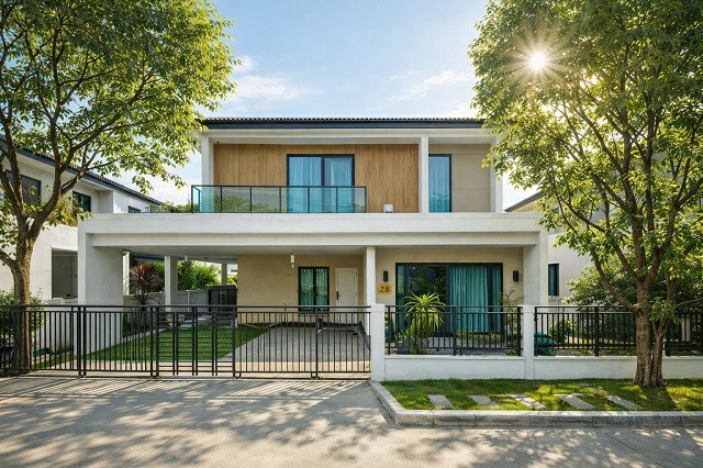 สุขาภิบาล5 สายไหม คลองสามวา 60ตร.ว.พร้อมอยู่ คฤหาสน์ บ้าน2ชั้น 4