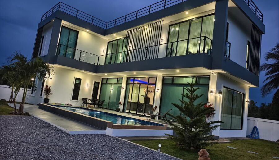 ขายบ้านสวยทรงโมเดิร์นสร้างบน จ.ประจวบคีรีขันธ์