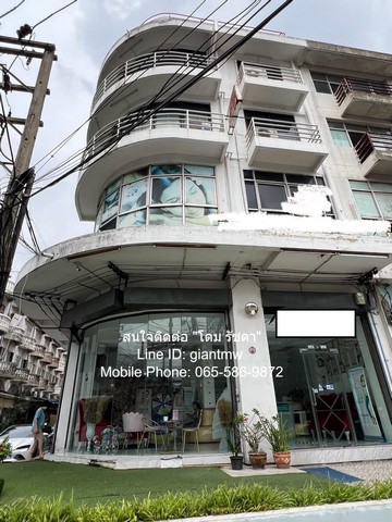ให้เช่าอาคารพาณิชย์ 4.5 ชั้น 2 คูหา 450 ตร.ม. ห้องมุม ติดถนนอ่อนน