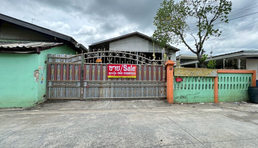 ขายที่ดินพร้อมสิ่งปลูกสร้าง สวนหลวงกระทุ่มแบนผังม่วง