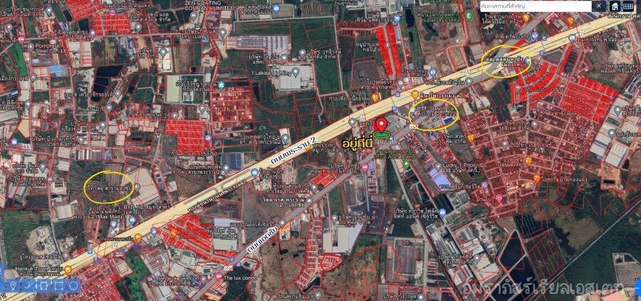 ขายที่ติดถนนเอกชัย ขายที่ใกล้ตลาดสดเมืองใหม่