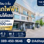 ขายทาวน์โฮม 3 ชั้น เดินขึ้นรถไฟฟ้าได้เลย The Plant Citi แจ้งวัฒนะ