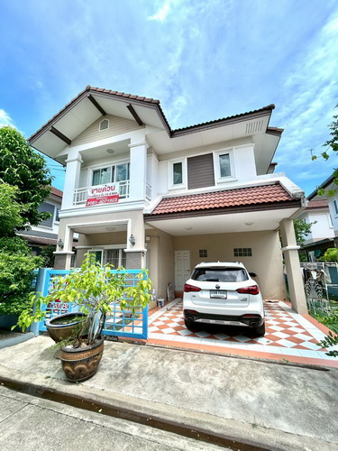 ขายบ้านเดี่ยว 2 ชั้น ม.ไพรเวท เลคการ์เด้นท์ 54.4 ตรว. ถ.พระยาสุเร