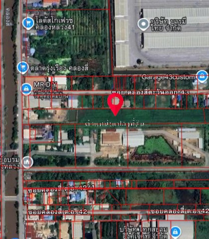 ขายที่ดิน 9-3-8.5 ไร่ ซอยคลองสี่ตะวันออก43 คลองหลวง ปทุมธานี