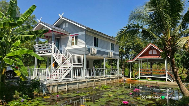 ขายบ้านสวนริมคลองร่มรื่น คลอง 14 ต.หนองสามวัง อ.หนองเสือ จ.ปทุมธา